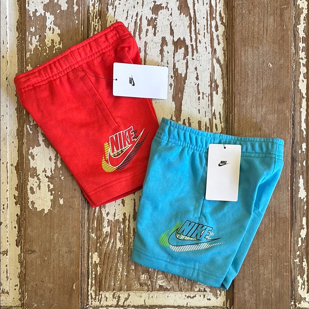 Nike Shorts Boys 2T - Picante Red and Baltic Blue